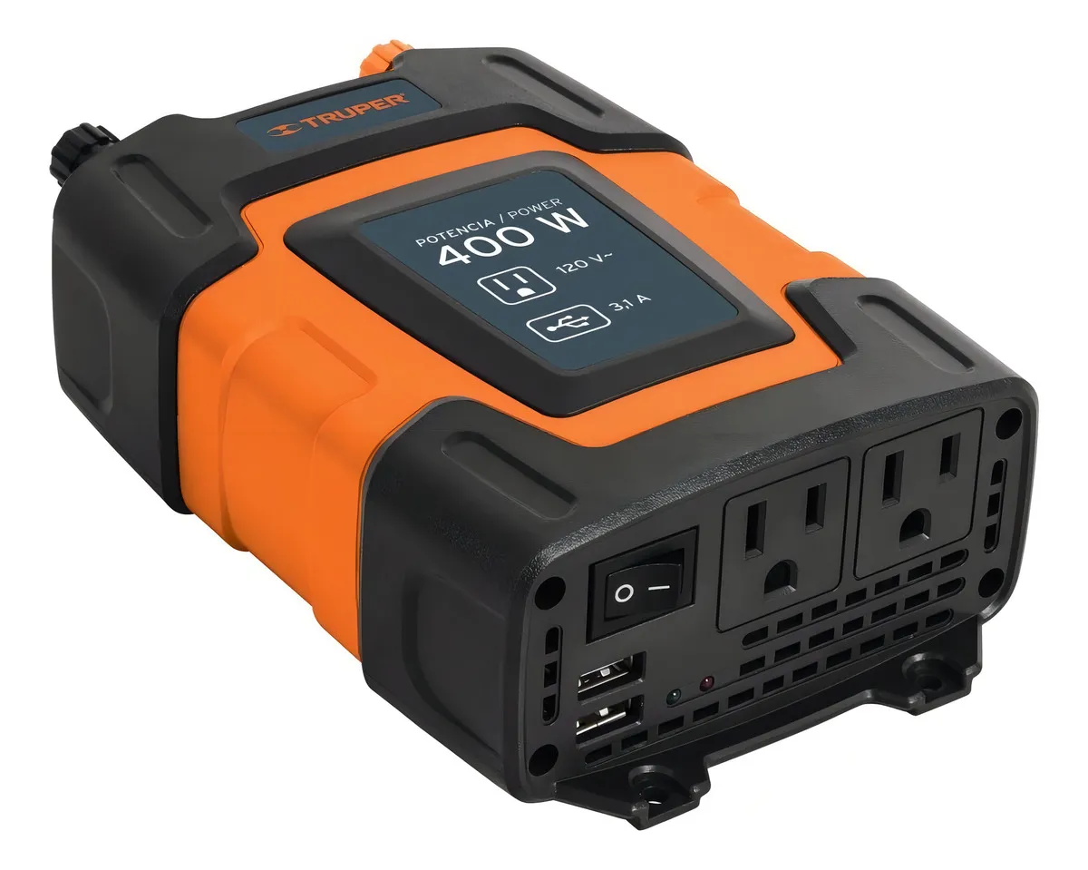 inverdor de corriente truper 12v - 400W