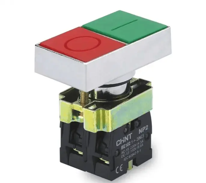 Pulsador Start – Stop 22mm / Base metálica – CHINT