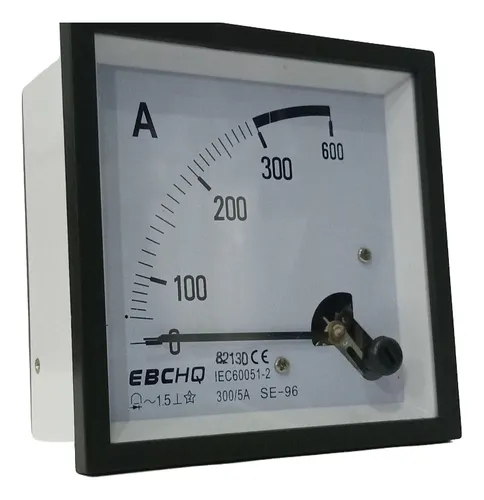 Amperímetro análogo EBCHQ CT/5A 0-300A
