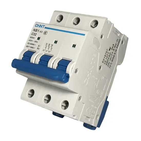 Breaker Chint Nb1-63 C32 32a Montaje En Riel
