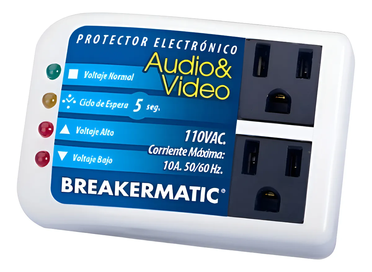 Protector De Voltaje Breakermatic Para Audio Y Video